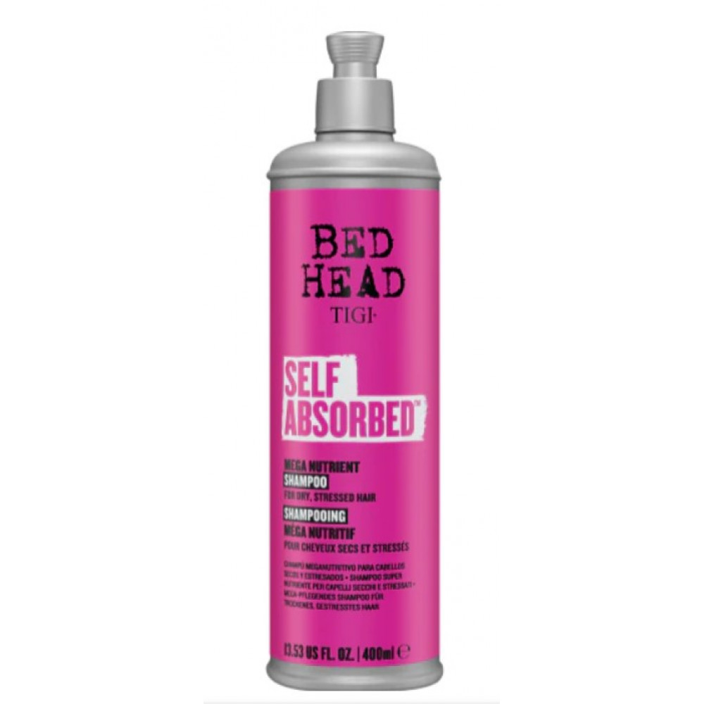 Живильний шампунь для ламкого волосся - Tigi Bed Head Self Absorbed Mega Nutrient Shampoo