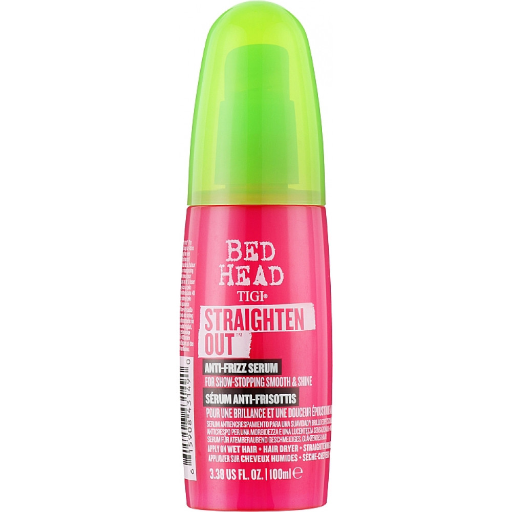 Сироватка для випрямлення волосся - Tigi Bed Head Straighten Out Anti Frizz Serum