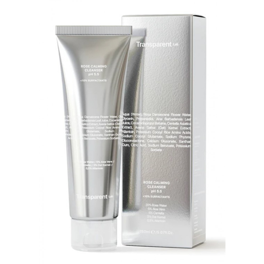 Ніжний очищувач для обличчя - Transparent Lab Rose Calming Cleanser pH 5.5