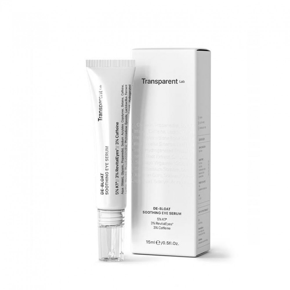 Сироватка для контуру очей - Transparent Lab De-Bloat Soothing Eye Serum