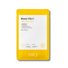 Освітлювальна тканинна маска з вітаміном C - UIQ Biome Vita C Daily Glow Mask