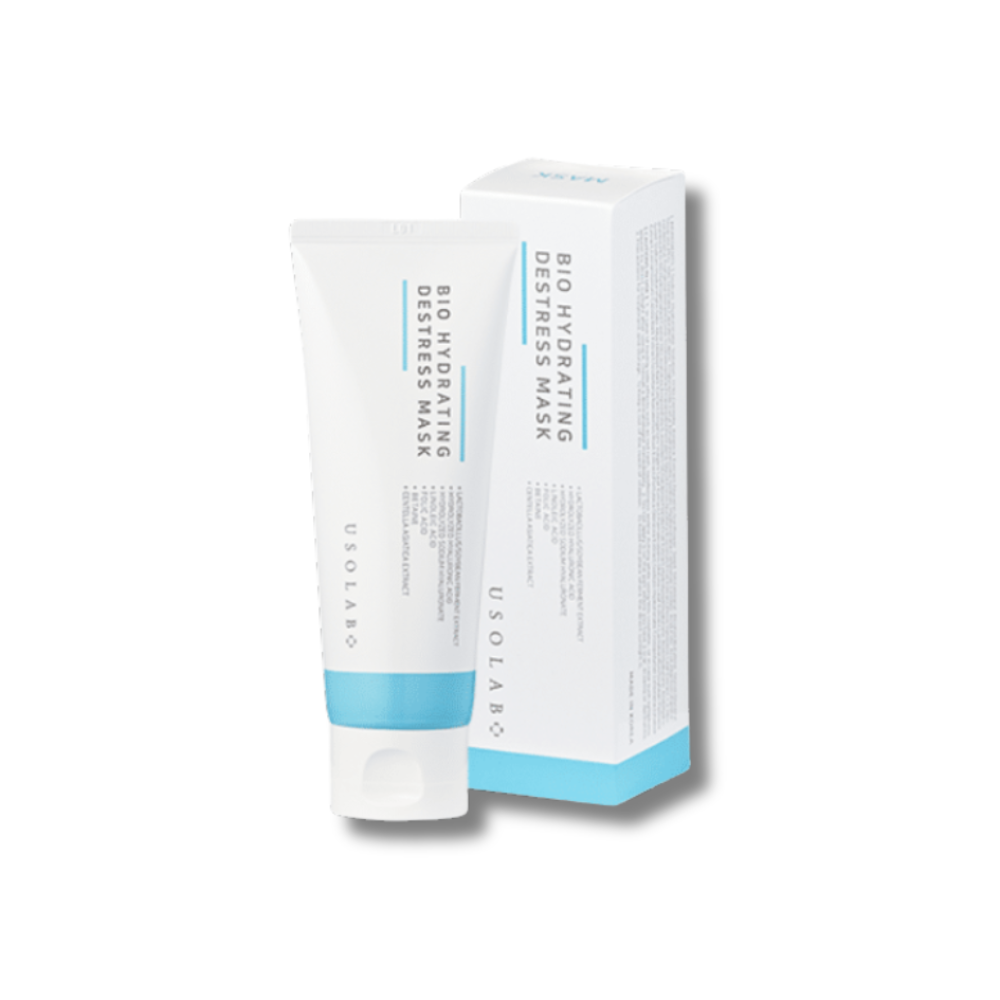 Відновлююча, зволожуюча та протинабрякова маска - Usolab Bio Hydrating Destress Mask