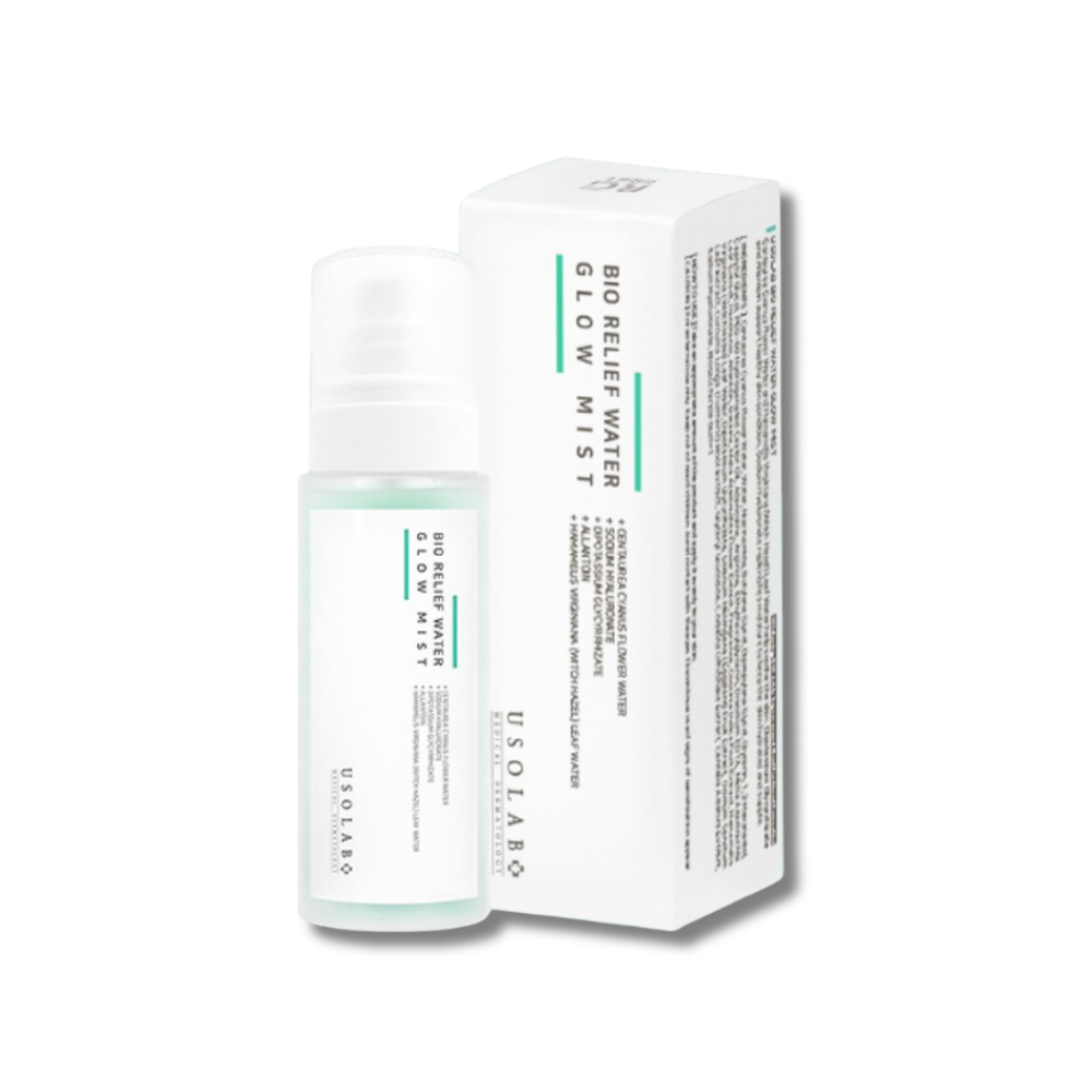 Заспокійливий, освіжаючий та гідратуючий тонер-cпрей - Usolab Bio Relief Water Glow Mist