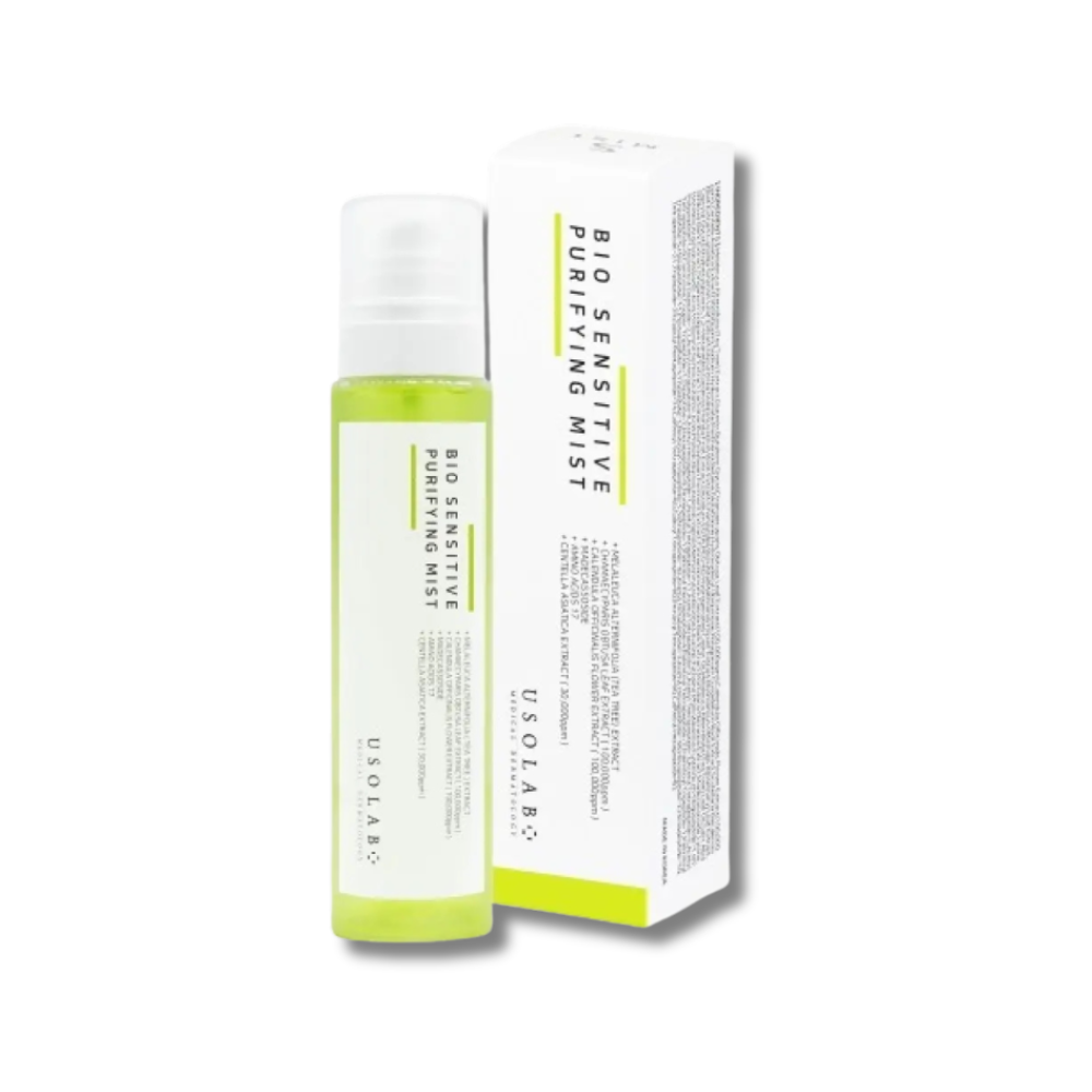 Заспокійливий зволожувальний тонер-спрей - Usolab Bio Sensitive Purifying Mist