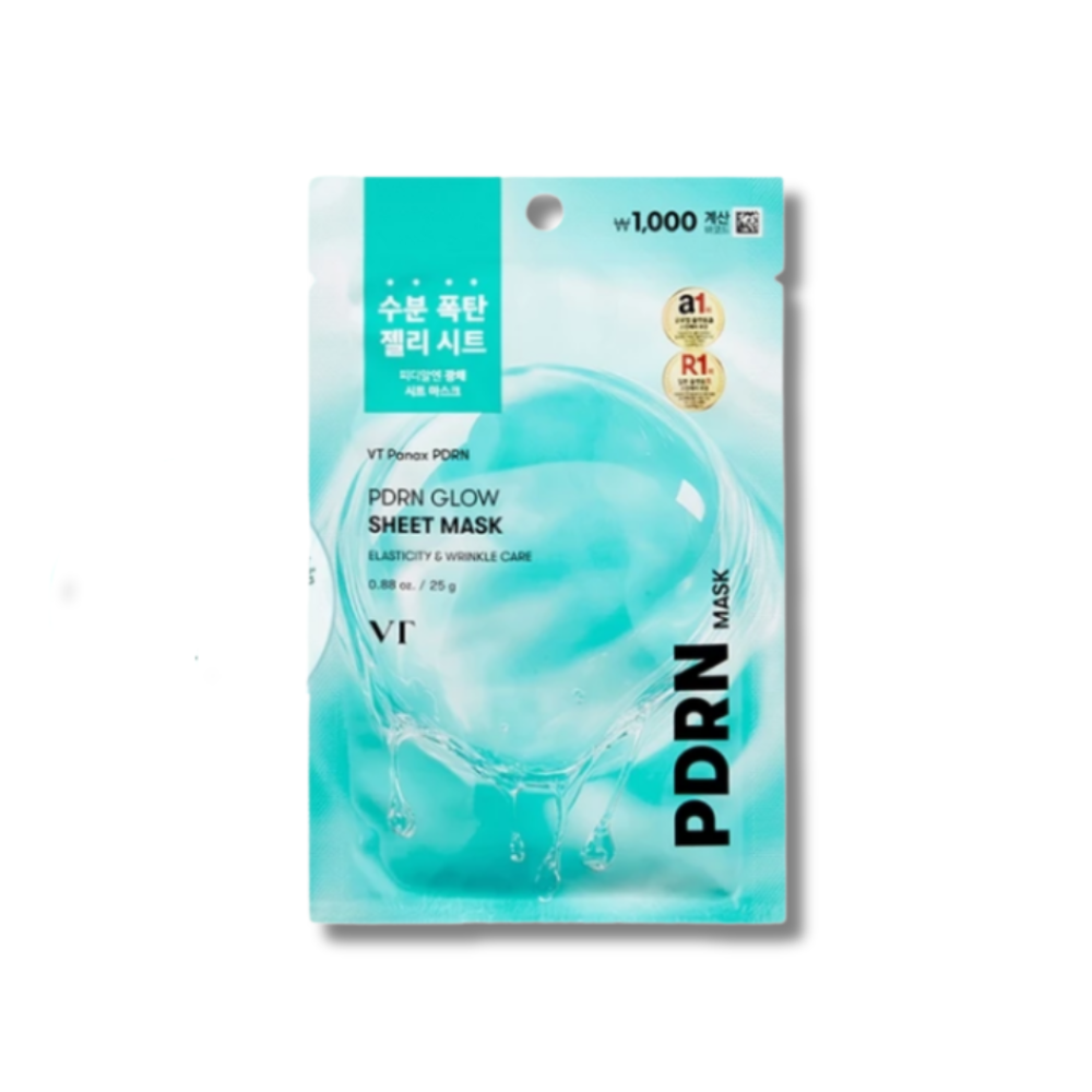Маска з PDRN для інтенсивного відновлення, зволоження та сяйва шкіри - VT Cosmetics PDRN Glow Sheet Mask