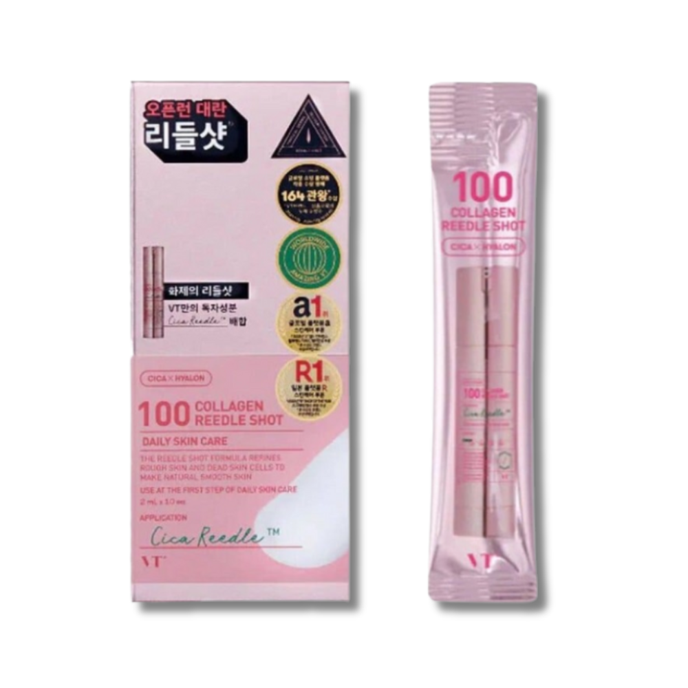 Сироватка зі спікулами та колагеном (набір стиків) - VT Cosmetics Collagen Reedle Shot 100