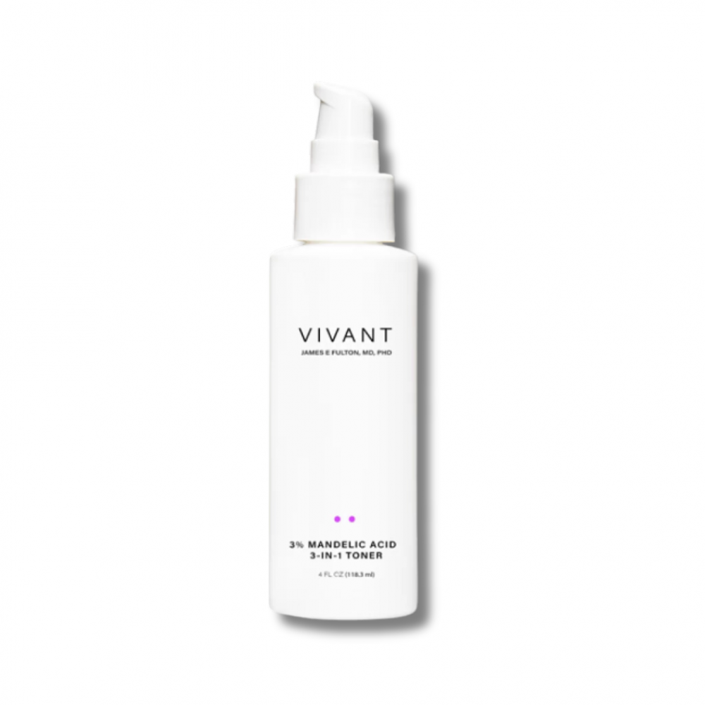 Тоник с 3% миндальной кислотой - Vivant Skin Care 3% Mandelic Acid 3-in-1 Toner