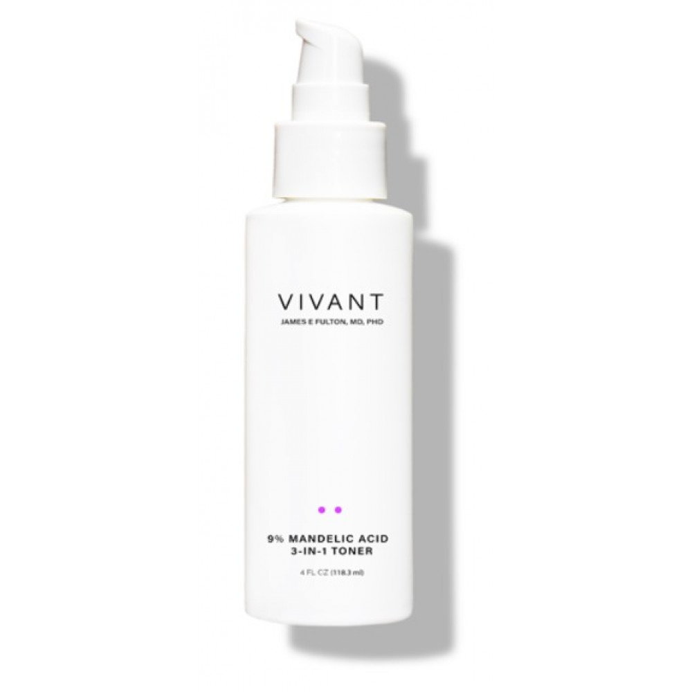 Тонізуючий засіб 3-в-1 з 9% мигдальною кислотою - Vivant Skin Care 9% Mandelic Acid 3-in -1 Toner