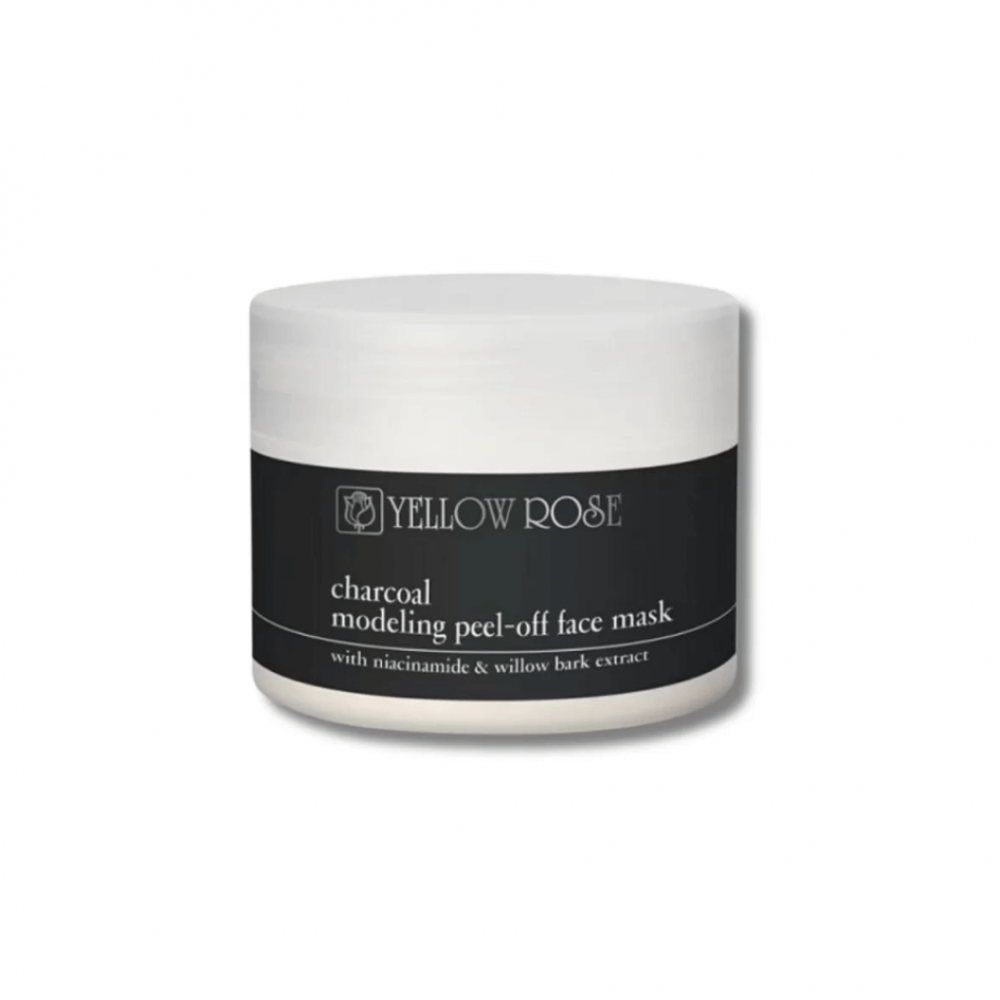 Альгінатна маска для обличчя з вугіллям - Yellow Rose Charcoal Modeling Face Mask 