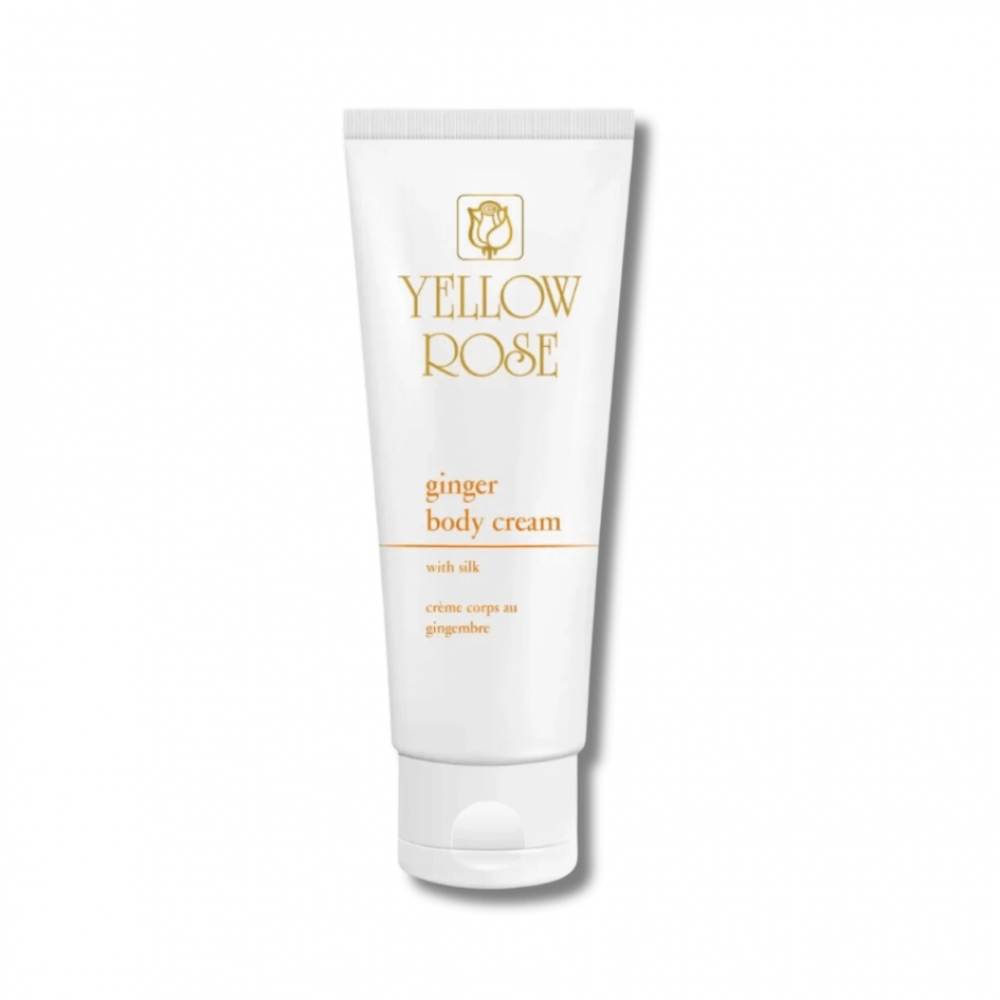 Массажный крем с золотом, имбирем и протеинами шёлка - Yellow Rose Ginger Body Cream with Silk Golden Line