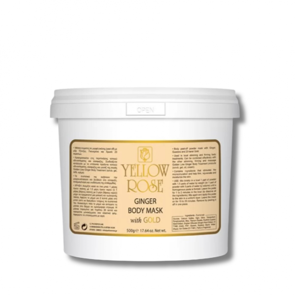 Маска для тіла з золотом і імбирем - Yellow Rose Ginger Body Mask 