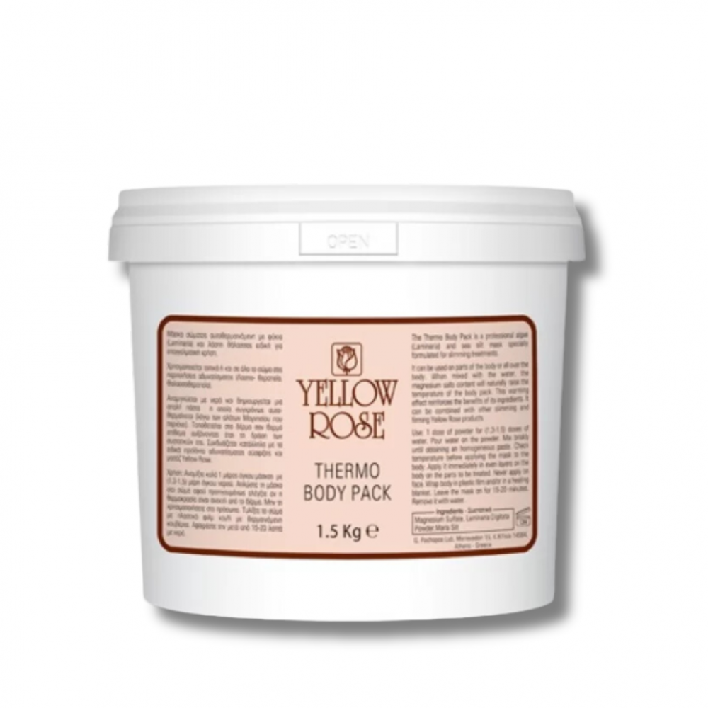 Самонагріваюча маска з морськими водоростями і натуральним морським брудом - Yellow Rose Thermo Body Pack