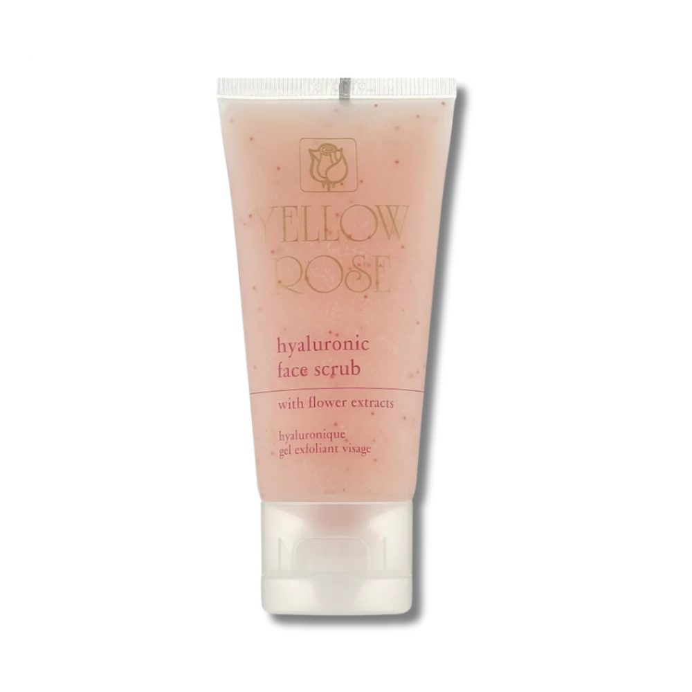Скраб з гіалуроновою кислотою і квітковими екстрактами - Yellow Rose Hyaluronic Face Scrub 