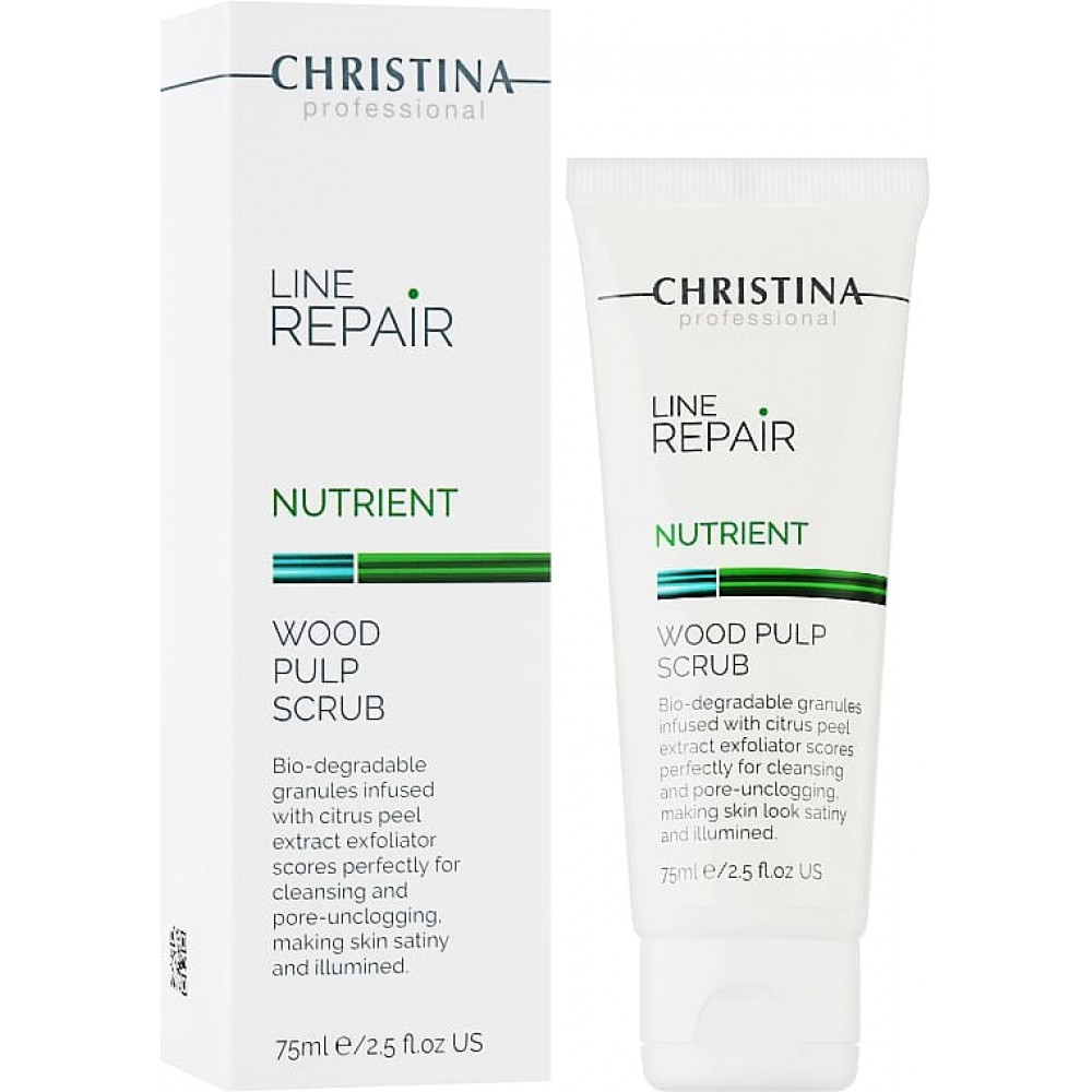 Скраб для обличчя з дерев'яною целюлозою - Christina Line Repair Nutrient Wood Pulp Scrub