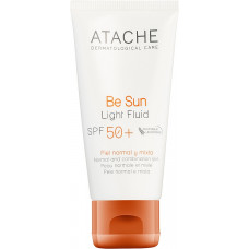 Омолоджувальний сонцезахисний крем для всіх типів шкіри SPF 50+ - Atache Be Sun Light Fluid SPF 50+ Омолоджувальний сонцезахисний крем для всіх типів шкіри SPF 50+ - Atache Be Sun Light Fluid SPF 50+