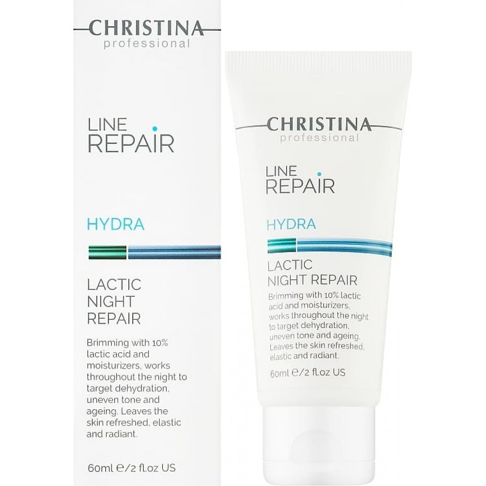 Крем для лица "Ночное восстановление" с молочной кислотой - Christina Line Repair Hydra Lactic Night Repair