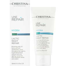 Крем для лица "Ночное восстановление" с молочной кислотой - Christina Line Repair Hydra Lactic Night Repair