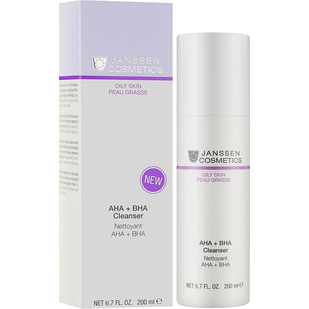  AHA+BHA очищувальний засіб -  Janssen Cosmetics Oily Skin AHA+BHA CLeanser 