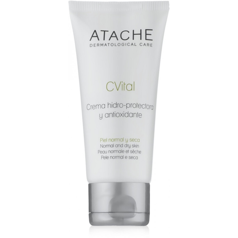 Гідрозахисний та антиоксидантний крем для нормальної та сухої шкіри - Atache C Vital Cream Normal & Dry Skin