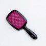 Маленький гребінець чорний з малиновою серединкою - Janeke Small Superbrush