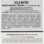 Поживний крем для в'янучої нормальної і сухої шкіри - Dr. Kadir Gold Matrix Nourishing Cream For Normal / Dry Skin
