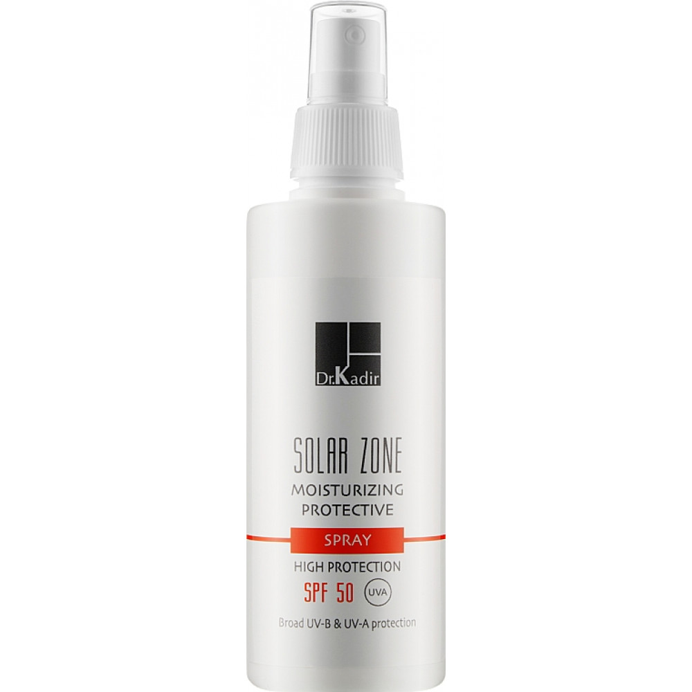 Сонцезахисний зволожуючий спрей SPF 50 - Dr. Kadir Solar Zone moisturizing protective spray spf 50+