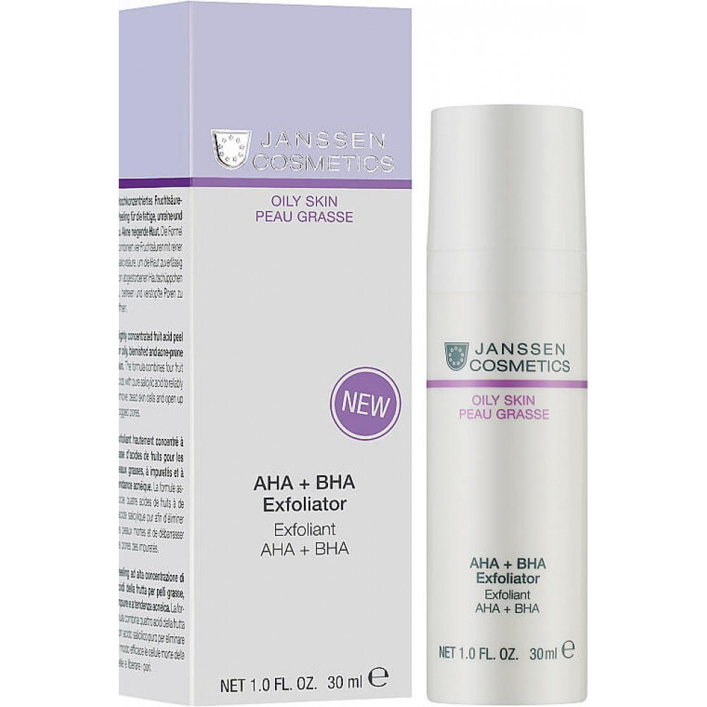 Відлущуючий засіб AHA+BHA - Janssen Cosmetics Oily Skin AHA+BHA Exfoliator