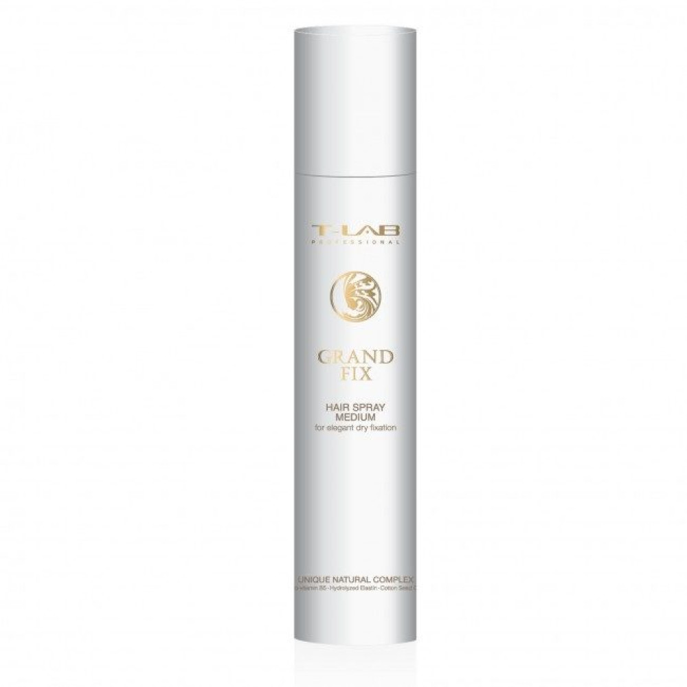 Лак для волос средней фиксации - T-LAB Professional Grand Fix Hair Spray Medium