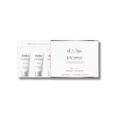 Набір сонцезахисних кремів - D'Alba Vegan 3-Piece Sun Cream Kit